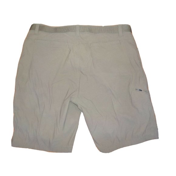 Wind River Outfitters Belted Hiking Trail 7 Pkt Shorts Taupe Mens - Picture 2 of 5